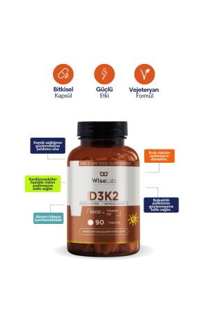 Vitamin D3 - K2 90 Tablet - 3