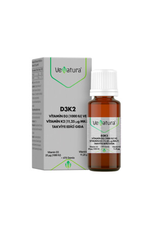 Vitamin D3 K2 Damla 20 ml 900836 - 1