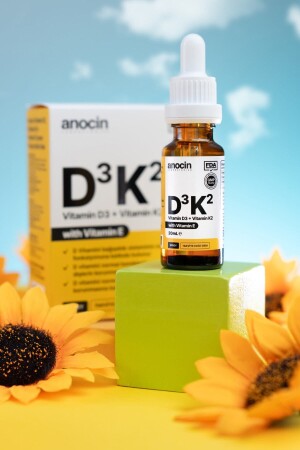 Vitamin D3 K2 Vitamin E - 1000 IE 2m Mcg Tropfen 20 ml D3 K2 Vitamin D3k2 - 3