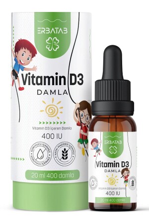 Vitamin D3 Kids 20 ML 400 IU Damla - 1