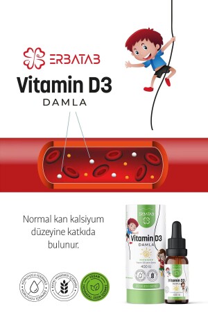 Vitamin D3 Kids 20 ML 400 IU Damla - 3