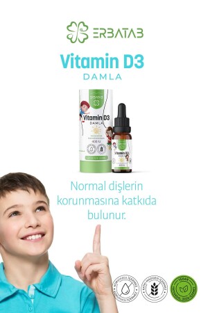 Vitamin D3 Kids 20 ML 400 IU Damla - 7