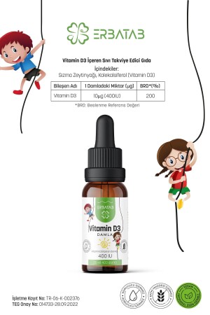 Vitamin D3 Kids 20 ML 400 IU Damla - 9