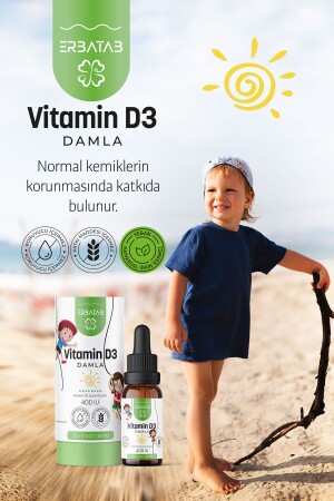 Vitamin D3 Kids 20 ML 400 IU Damla VT0002 - 4