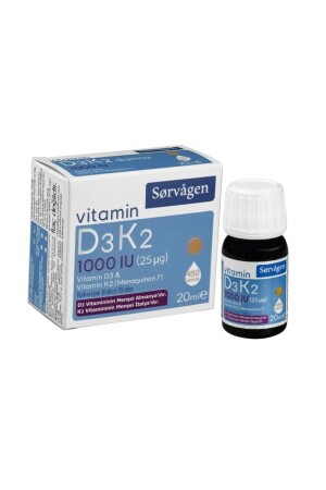 D3k2 Damla 1000 IU 20 Ml Almanya Menşeili D3 Vitamini TM.SORV.00008 - 1