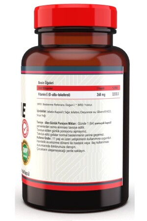 Vitamin E 400 Iu (268 Mg) 100 Yumuşak Kapsül - 4