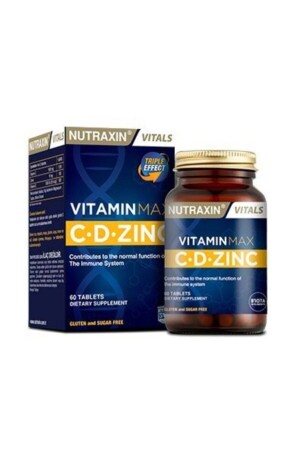 Vitamin Max (1000 Mg C Vitamini- 1000 Iu D Vitamini Ve 10 Mg Çinko) 60 Tablet - 1