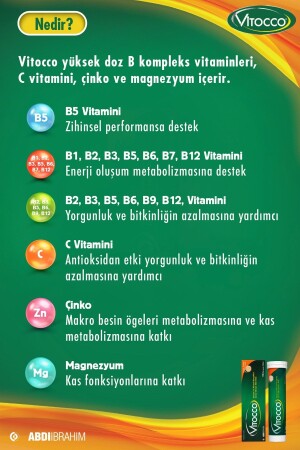 Vitamin ve Mineral Kompleksi 15 Efervesan Tablet - 3