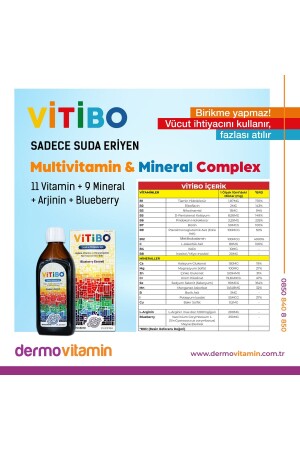 Vitibo Arginin Vitamin Mineral Sirup für Kinder und Erwachsene 150 ml 00122200 - 5