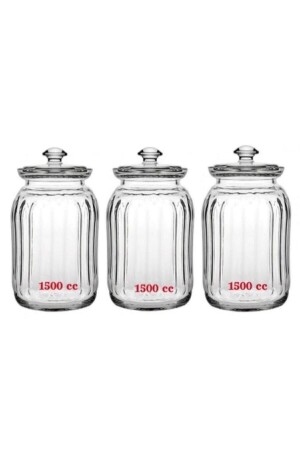 Viva Cam Kavanoz 1500 Cc X 3 Adet ( 96394) Fma383661 P486S7292 - Paşabahçe