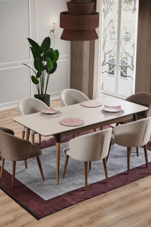 Viva Yemek Masası 160 40 Açılabilir Yemek Masası Premium Yemek Odası Masası - Buğdaycıgrup