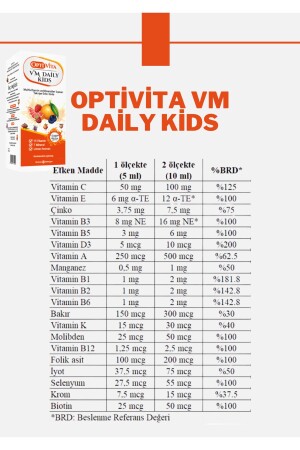 Vm Daily Kids Çocuklar Için Multivitamin Çocuk Şurubu 150 Ml - 3