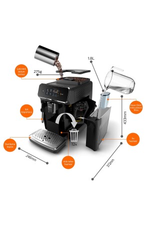 Vollautomatische Espressomaschine der Serie 2200 Ep2220/10 120075555 - 2
