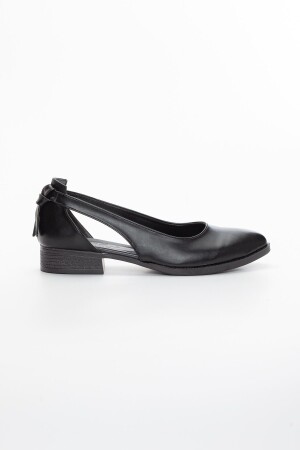 Volpen Skin Low Heel Schuhe aus schwarzem Leder - 4