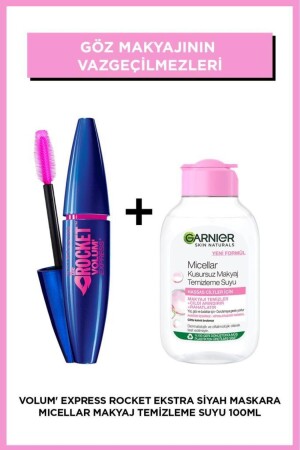 Volum' Express Rocket Ekstra Siyah Maskara & Garnier Micellar Makyaj Temizleme Suyu 100 Ml - 1