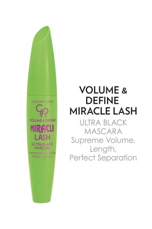 Volume&define Miracle Lash Ultra Black Mascara – Schwarze Volumen-Mascara - 3