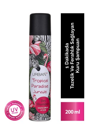 Volumengebendes Trockenshampoo mit tropischem Frucht- und Blumenduft, vegan, 200 ml, UV-Schutz 8680690703133 - 2