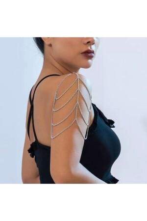 أزياء الكتف المزينة الكتف المجوهرات الملحقات الجسمية السلسلة الجسمية السلسلة الذراع الملحقات المزمار - Güllüs