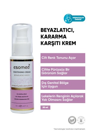 Vücut Beyazlatıcı Diz, Dirsek, Koltuk Altı, Özel Bölge Bikini Bölgesi Kararma Karşıtı Krem 50ml ESOMED BEYAZLATICI KREM - 1