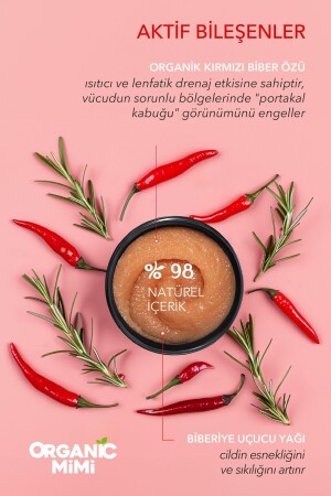 Vücut Peelingi Selülit Karşıtı Önleyici Sıkılaştırıcı Etki Canlandırıcı Besleyici 250g Anticellulite - 3