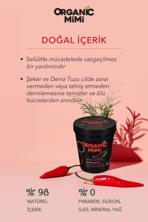 Vücut Peelingi Selülit Karşıtı Önleyici Sıkılaştırıcı Etki Canlandırıcı Besleyici 250g Anticellulite - 4