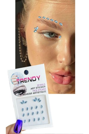 Vücut Ve Yüz Taşı- Taşlı Sticker - Takıştır