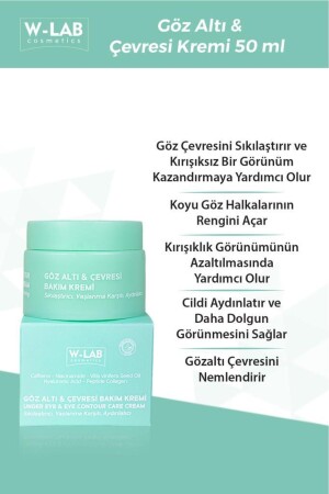 W Lab Göz Altı Ve Çevresi Bakım Kremi 50 Ml - 1