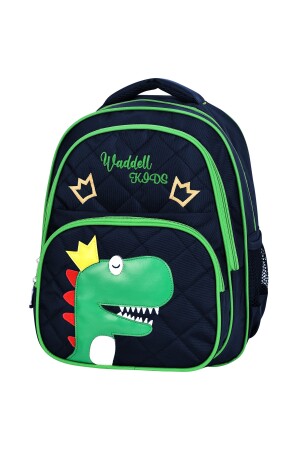 Waddell gesteppter Grundschulrucksack und Lunchbox mit Dinosauriermuster - 4