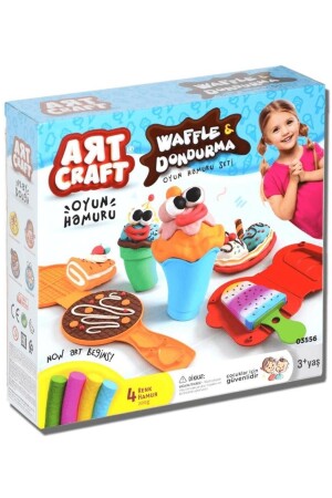 Waffel- und Eiscreme-Spielknete-Set - 2