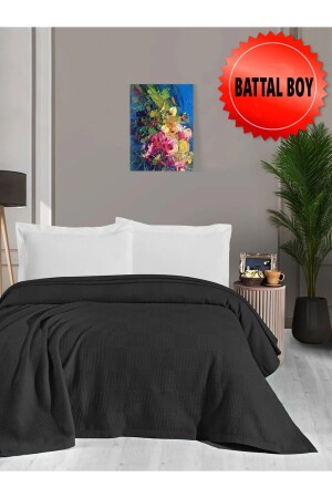 غطاء بيك بنمط من MNZ-Waflle 100% قطن غزينة الحزام الناعمة الحجم 240 × 260 PK9759 - Mulberry