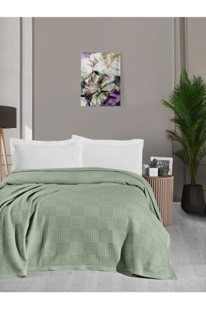 Waflle Desenli Pike- Waflle Battaniyesi- %100 Pamuk- Kalın Iplik- Yumuşak- Tek Kişilik 170*240 - Mulberry