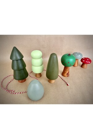 Waldorf 5-teiliges Naturholzbaum-Spielset für Baby- und Kinderzimmerdekoration, Foto DRAAOS5li181122 - 6