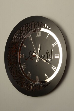 Wanduhr 50 cm aus Holz und Spiegel mit Allah-Muhammad-Motiv TYC00312879674 - 2