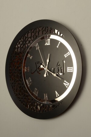 Wanduhr 50 cm aus Holz und Spiegel mit Allah-Muhammad-Motiv TYC00312879674 - 3