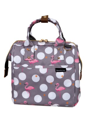 Wärmeisolierte, wasserdichte Thermotasche für Lebensmittel, Lunchbox, Flamingo - 2