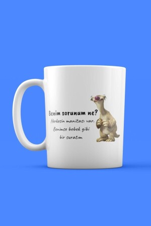 Was ist mein Problem? Speziell gestaltete Tasse mit Text und Bildern, Tee-Kaffee-Suppentasse he-k-1149 - 1