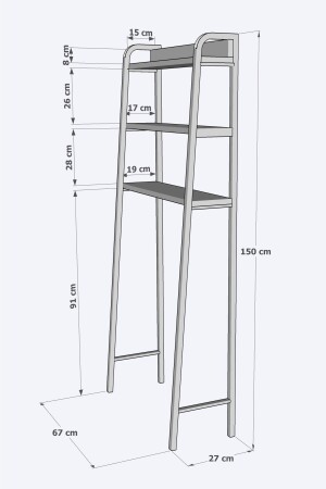 Waschmaschinen-Wäscheständer-Organizer, Badezimmer-Organizer, Maschinen-Oberregal-Organizer 1115 - 5