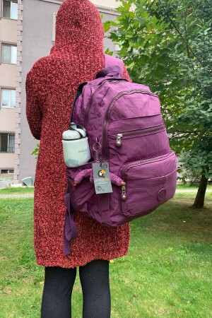 Wasserabweisender, großer lila Rucksack - 1