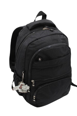 Wasserabweisender schwarzer Unisex-Schulrucksack mit mehreren Fächern 2400 cex2400okul - 5