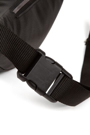 Wasserdichte Herren-Umhänge- und Hüfttasche aus Leder mit Kopfhörerausgang (schwarze Farbe für den täglichen Gebrauch) 310322-NPK1 - 5