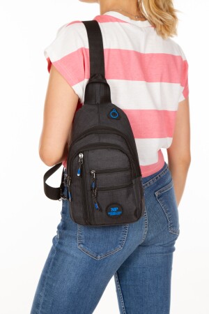 Wasserdichte Leinen-Umhängetasche mit Ohren und USB-Anschluss, Body Bag Freebag (19 x 29 cm) zeyn2033 - 3