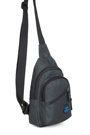 Wasserdichte Unisex-Tasche aus Leinenstoff, Schulter- und Brusttasche mit Kreuzgurt, Leichensack, schwarze Farbe 2NEW2031 - 4