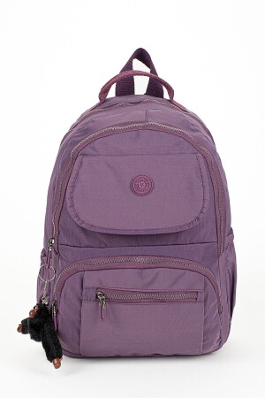 Wasserdichter, geknitterter Oberbezug, großer Unisex-Schulrucksack und Reisetasche - 3