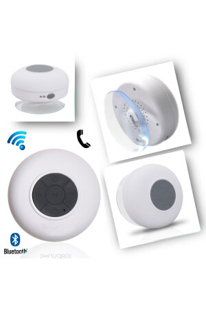 Wasserdichter Mini-Bluetooth-Duschlautsprecher (WEISS) K511. 009 - 2