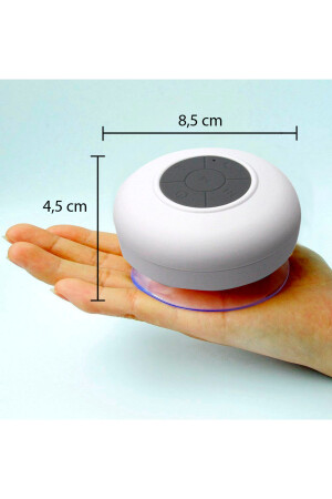 Wasserdichter Mini-Bluetooth-Duschlautsprecher (WEISS) K511. 009 - 3