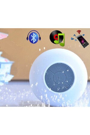 Wasserdichter Mini-Bluetooth-Duschlautsprecher (WEISS) K511. 009 - 6