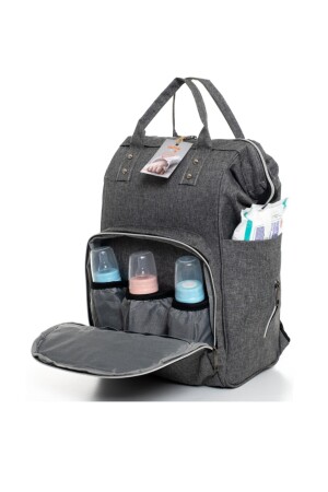 Wasserdichter Mutter-Baby-Pflegerucksack mit Thermofach und zur Befestigung am Kinderwagen SHRBBKÇNT06GR - 2