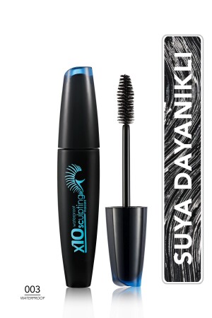 Wasserfeste Wimperntusche zur Verlängerung und Lockenbildung (Schwarz) – X10 Sculpting Mascara – 003 – 8690604110728 - 2