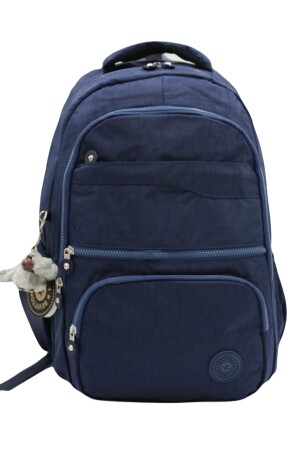 Wasserfester, marineblauer Unisex-Schulrucksack mit mehreren Fächern 2400 cex2400okul - 4