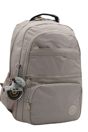 Wasserfester Unisex-Schulrucksack mit mehreren Fächern in Beige 2400 cex2400okul - 1